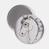 Aimant Cheval et monocle (Recto/Verso)