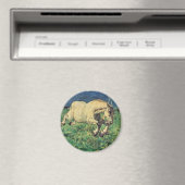 Aimant Cheval galopant de Giovanni Segantini, Art Vintage (In Situ (Lave-vaisselle))