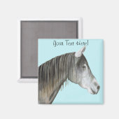 Aimant Cheval gris (Recto/Verso)