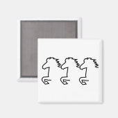 Aimant Cheval islandais (Recto/Verso)