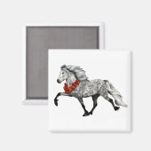 Aimant Cheval Islandais Noël (Recto/Verso)