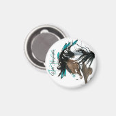 Aimant Cheval Majestic par Bihrle Wild Imagination (Recto/Verso)