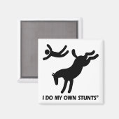 Aimant Cheval Mes Propres Têtes (Recto/Verso)