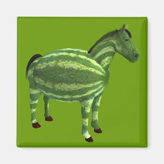 Aimant Cheval national de la journée de la pastèque (Devant)