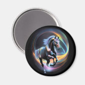 Aimant Cheval noir (Recto/Verso)