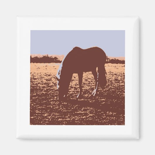 Aimant Cheval Pop Art (Devant)