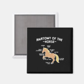Aimant Cheval Pun Anatomie Du Cheval Équitation Équitatio (Recto/Verso)