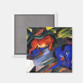 Aimant Cheval rouge et bleu de Franz Marc (Recto/Verso)