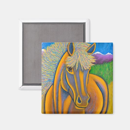 Aimant Cheval sauvage (Recto/Verso)