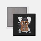 Aimant Cheval Thoroughbred Avec Ribbon World Dyslexia Awa (Recto/Verso)