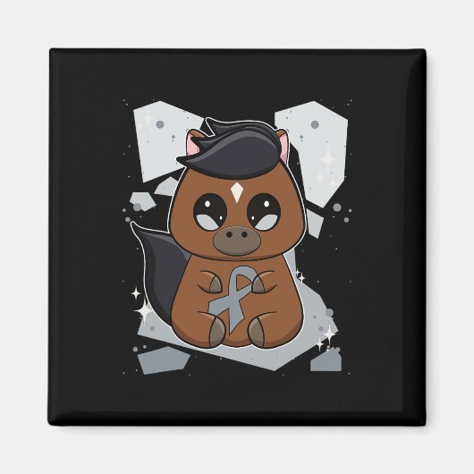 Aimant Cheval Thoroughbred Avec Ribbon World Dyslexia Awa (Devant)