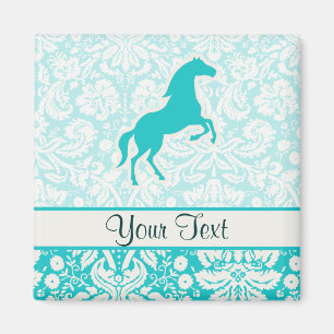 Aimant Cheval turquoise