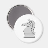 Aimant Chevalier Cool pièce d'échecs métalliques (Recto/Verso)