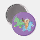 Aimant Chevalier de l'ours Teddy (Recto/Verso)