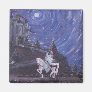 AIMANT CHEVALIER ÉCLAIRÉ PAR LA LUNE