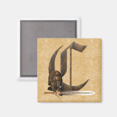 Aimant Chevalier rouillé C initial (Recto/Verso)