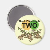 Aimant Chevaliers et Dons de 2e anniversaire Swing Monkey (Recto/Verso)