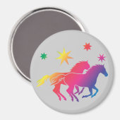 Aimant Chevaux arc-en-ciel (Recto/Verso)