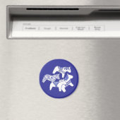 Aimant Chevaux Bleu et Blanc (In Situ (Lave-vaisselle))
