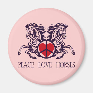 AIMANT CHEVAUX D'AMOUR DE LA PAIX