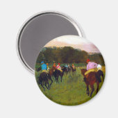 Aimant Chevaux de course Edgar Degas à Longchamp (Recto/Verso)