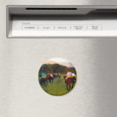 Aimant Chevaux de course Edgar Degas à Longchamp (In Situ (Lave-vaisselle))