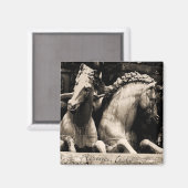 Aimant Chevaux de Florence, Italie (Recto/Verso)