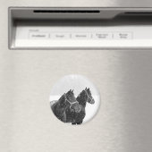 Aimant Chevaux de neige (In Situ (Lave-vaisselle))