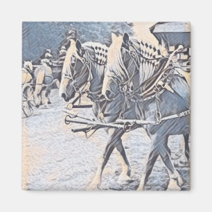 Aimant Chevaux de travail