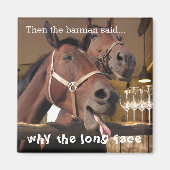 Aimant Chevaux drôle (Devant)