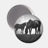 Aimant Chevaux et lune (Recto/Verso)