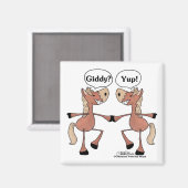 Aimant Chevaux Giddy Up (Recto/Verso)