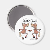 Aimant Chevaux Giddy Up (Recto/Verso)