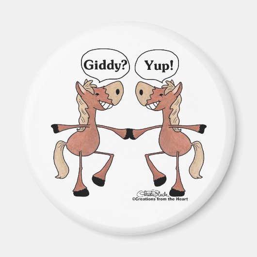 Aimant Chevaux Giddy Up (Devant)