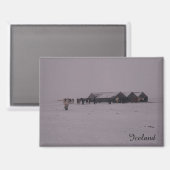 Aimant Chevaux islandais dans l'aimant de la neige (Recto/Verso)