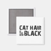 Aimant Cheveux de chat est le nouveau noir (Recto/Verso)
