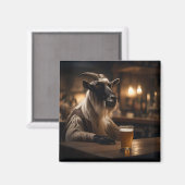 Aimant Chèvre de l'horloge de la bière, (Recto/Verso)