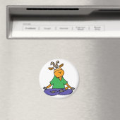 Aimant Chèvre Drôle Faire Lotus Position Yoga (In Situ (Lave-vaisselle))