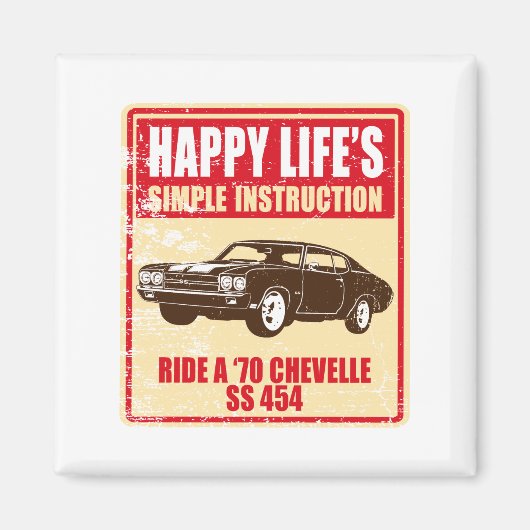 Aimant Chevrolet Chevelle SS 454 1970 (Devant)