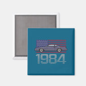 Aimant Chevrolet Monte Carlo Bleue 1984 (Recto/Verso)