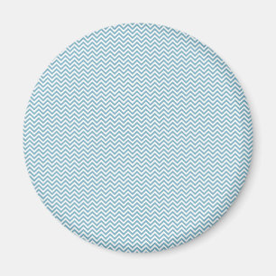 Aimant Chevron bleu avec Monogramme