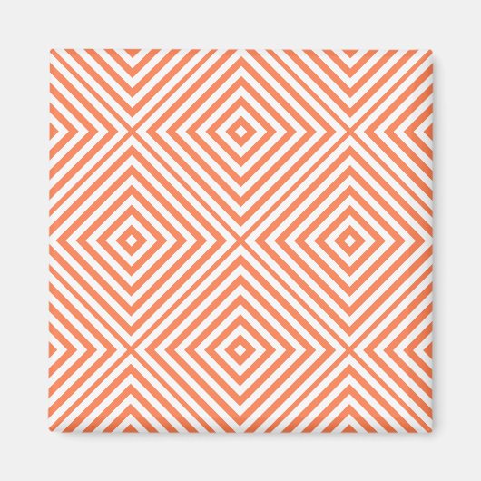 Aimant Chevron Diamant Corail (Devant)