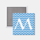 Aimant Chevrons Bleu Ciel Moroccan Moods (Recto/Verso)