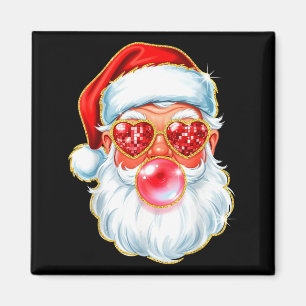 Aimant Chewing-gum bulles de Noël mignon pour femmes adol