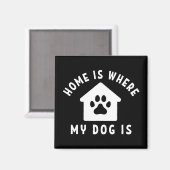 Aimant Chez Moi, Mon Chien Est Là (Recto/Verso)