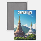 Aimant Chiang Mai Doi Inthanon Thaïlande (Recto/Verso)