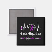 Aimant Chiari Malformation Sensibilisation Heartbeat Chri (Recto/Verso)