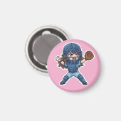 Aimant Chibi Baseball 2026 Edition - Catcher Throw-down (Recto/Verso)
