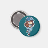 Aimant Chibi Baseball Édition 2026 - Ensemble de lanceurs (Recto/Verso)