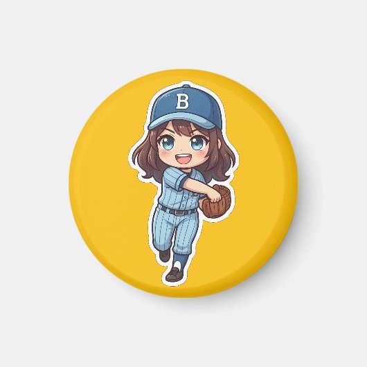Aimant Chibi Baseball Édition 2026 - Fielder The Cannon (Devant)
